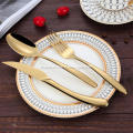 3 Piece Gold Stainless Steel Flatware Set